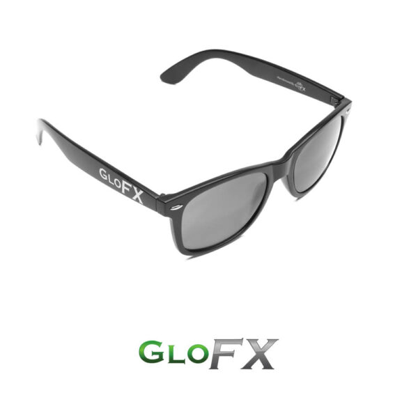 GloFX Diffraction Glasses Matte Black TintedGloFX Diffraction Glasses Matte Black Tinted3 Electro Music Maroc