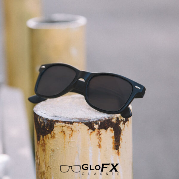 GloFX Diffraction Glasses Matte Black TintedGloFX Diffraction Glasses Matte Black Tinted5 Electro Music Maroc