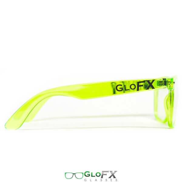 GloFX Diffraction Glasses Transparent GreenGloFX Diffraction Glasses Transparent Green2 Electro Music Maroc