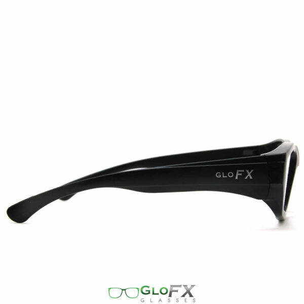 GloFX Spiral Diffraction Glasses Standard BlackGloFX Spiral Diffraction Glasses Standard Black2 Electro Music Maroc